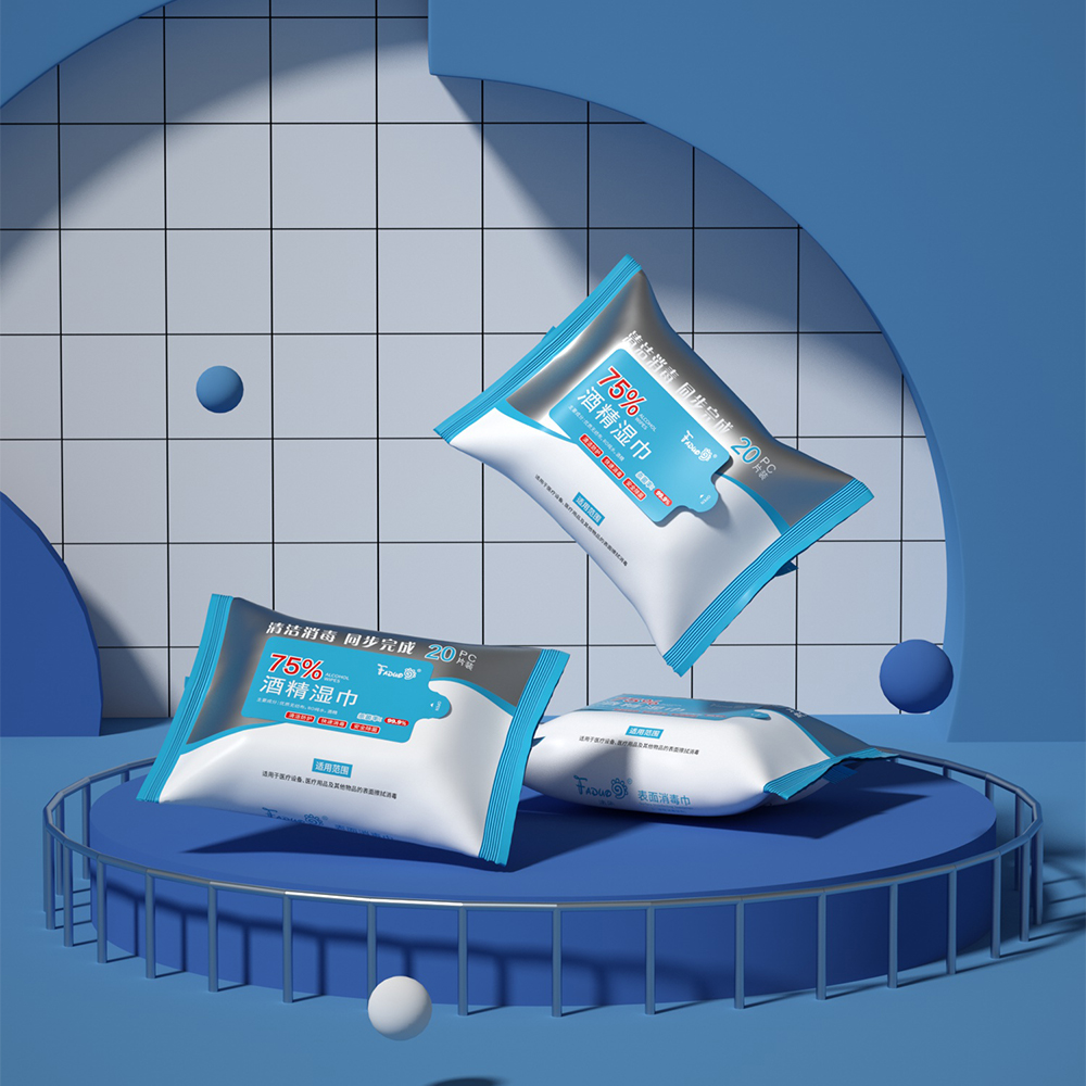 Mjuk non-woven hud Rena och antibakteriella våtservetter